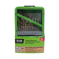 Assorted  Metal & Wood Titanium Professional Drill Bit (21 Pc Multipack) Recyclable Exchangeable